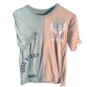 Eighty Eight Men's Spliced Graphic Tee Multicolor Size S